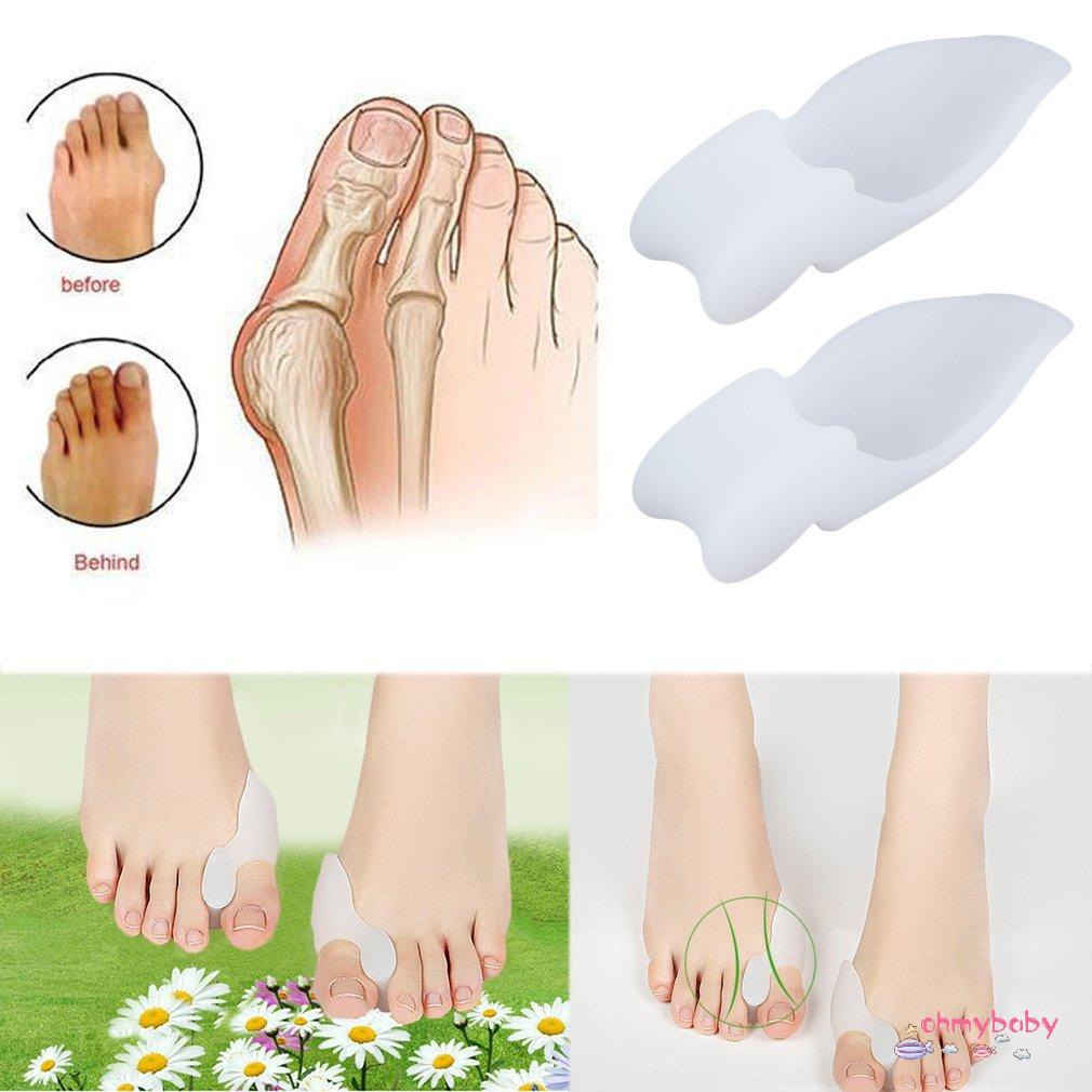 [Ready] 2 Chiếc Gel Silicone Miếng Lót Chân Ngón Tay Lỗ Cái Valgus Bảo Vệ Bunion Điều Chỉnh Hallux [Z/11]