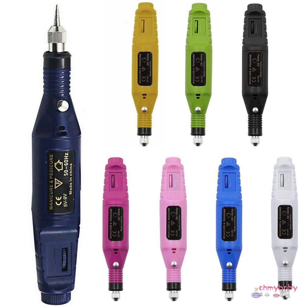 [OMB] Máy Mài Điện Khoan Mini Sạc Usb Bút Dụng Cụ Cho Móng Tay [Z/10]