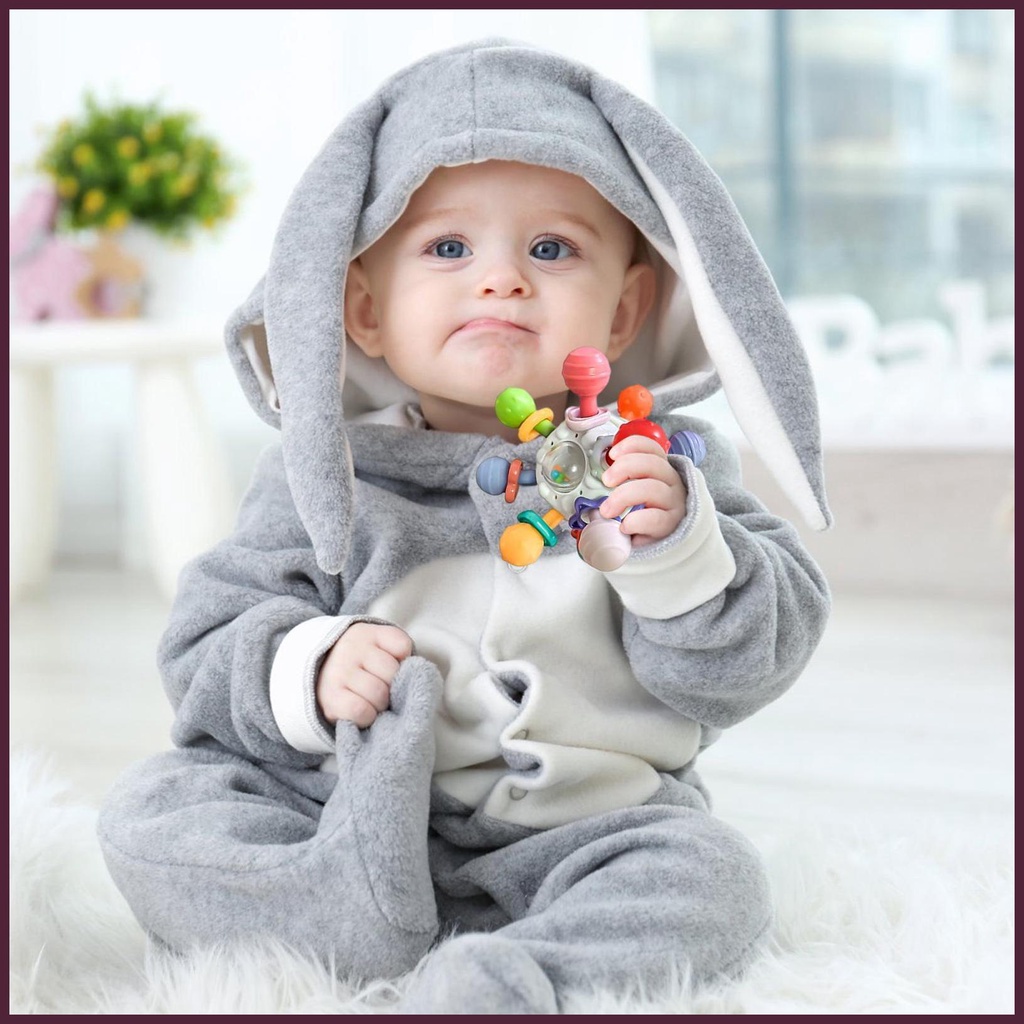 Đồ Chơi Lục Lạc Cầm Tay Vui Nhộn Cho Bé Mọc Răng