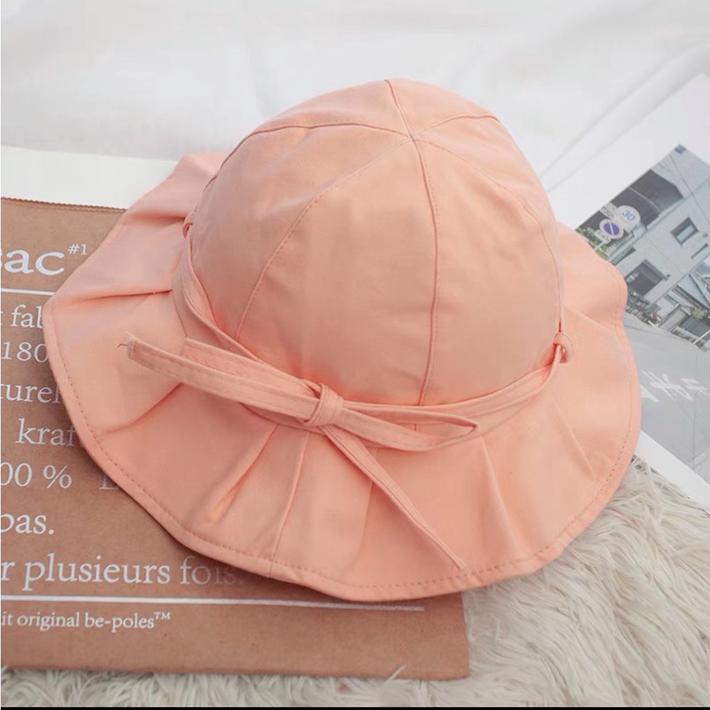 LINJW Nón Bucket Chất Liệu Cotton Mềm Màu Trơn Thời Trang Mùa Hè 2023 Cho Nữ