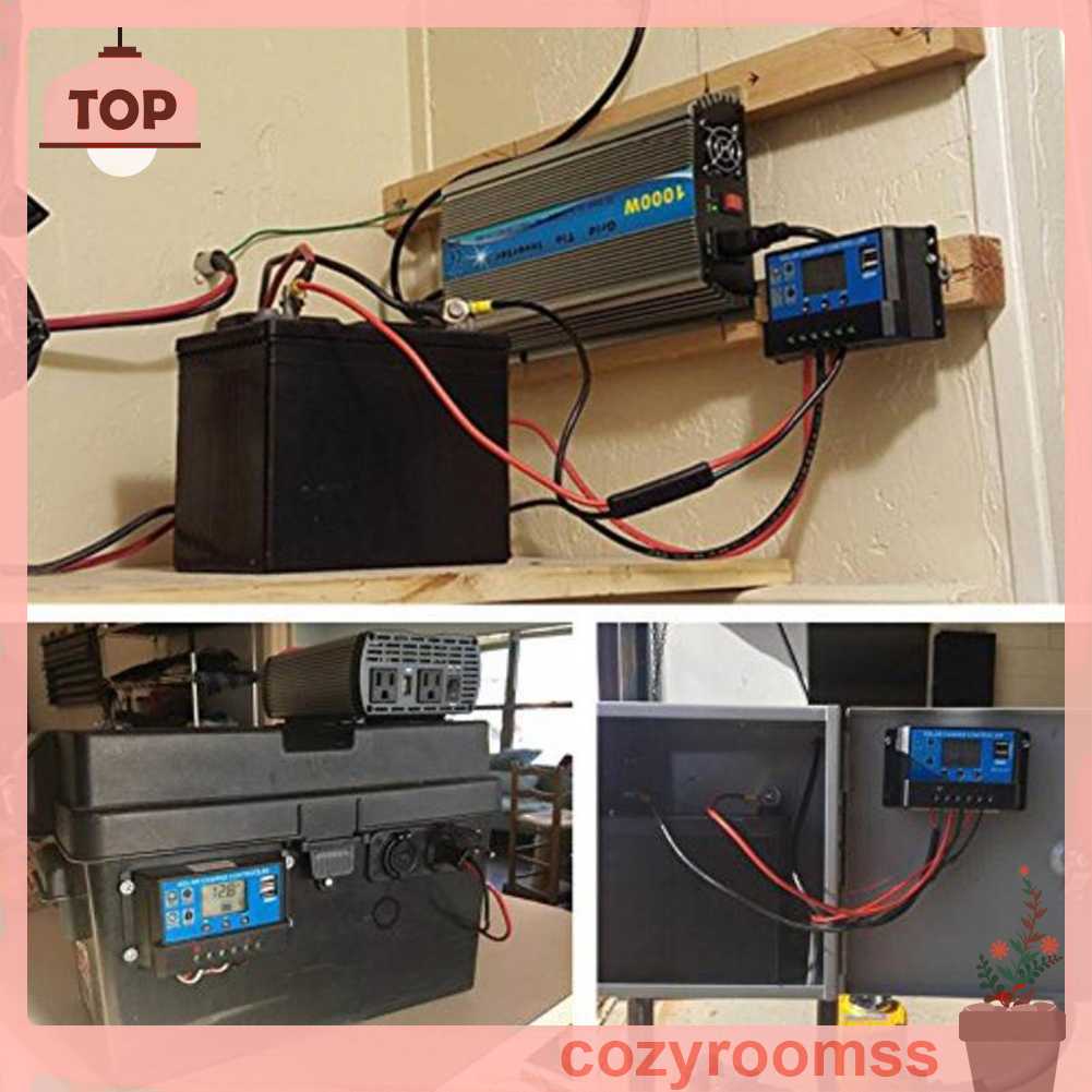 Bộ Điều Khiển Năng Lượng Mặt Trời Tự Động Màn Hình LCD 5V / 3A Cho Hệ Thống Năng Lượng Mặt