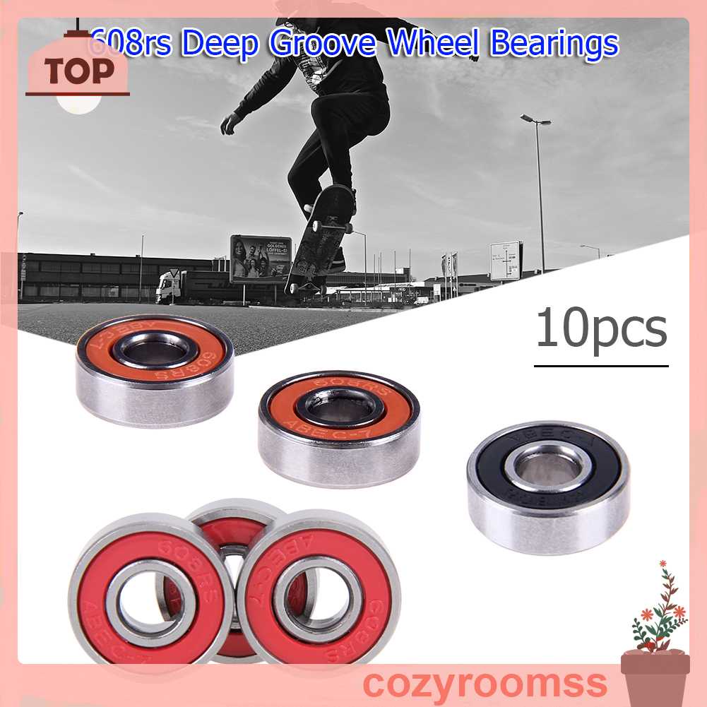 Set 10 Vòng Bi 608rs Chuyên Dụng Cho Xe Hơi Đồ Chơi