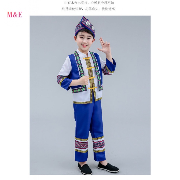 Bộ Trang Phục Dân Tộc Trung Hoa 56 Dân Tộc Guangxi March Ba Ba Mùa Tối Đa Hóa Trang Dân Tộc Miao Cho Bé Trai Và Bé Gái