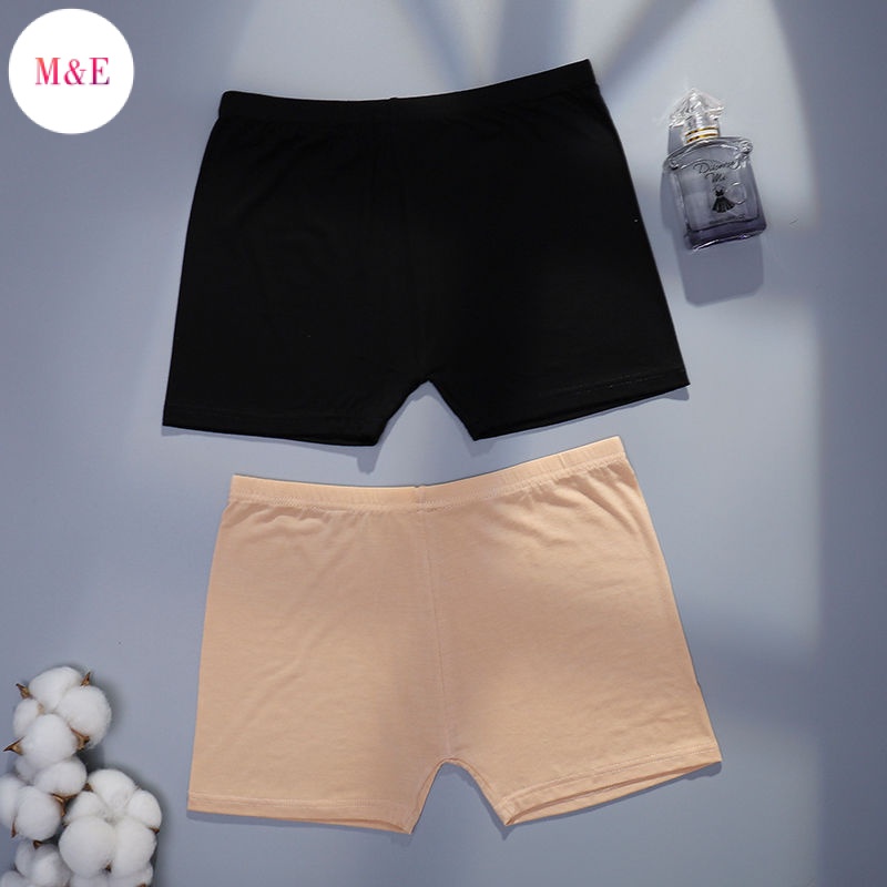 Quần Short Legging Ba Điểm Mỏng Co Giãn Màu Trơn Chống Chói Phong Cách Mới Dành Cho Bạn Nữ Mặc Trong Váy An Toàn M &amp; E 2023