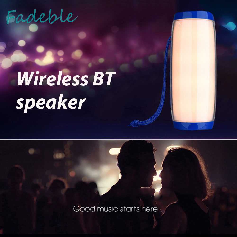 Loa Bluetooth Chống Nước Có Đèn LED Hỗ Trợ Thẻ Nhớ TF