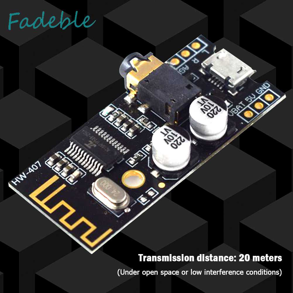 Module Nhận Tín Hiệu Âm Thanh Bluetooth 4.2 HiFi HW-407 Với Giắc Cắm Đầu Ra 3.5mm
