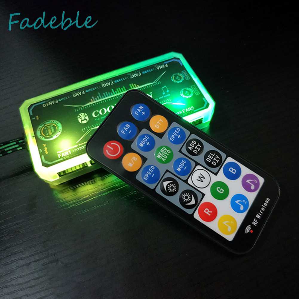 Ốp Bọc Quạt Tản Nhiệt Cho Máy Tính Điều Khiển Từ Xa 12cm RGB