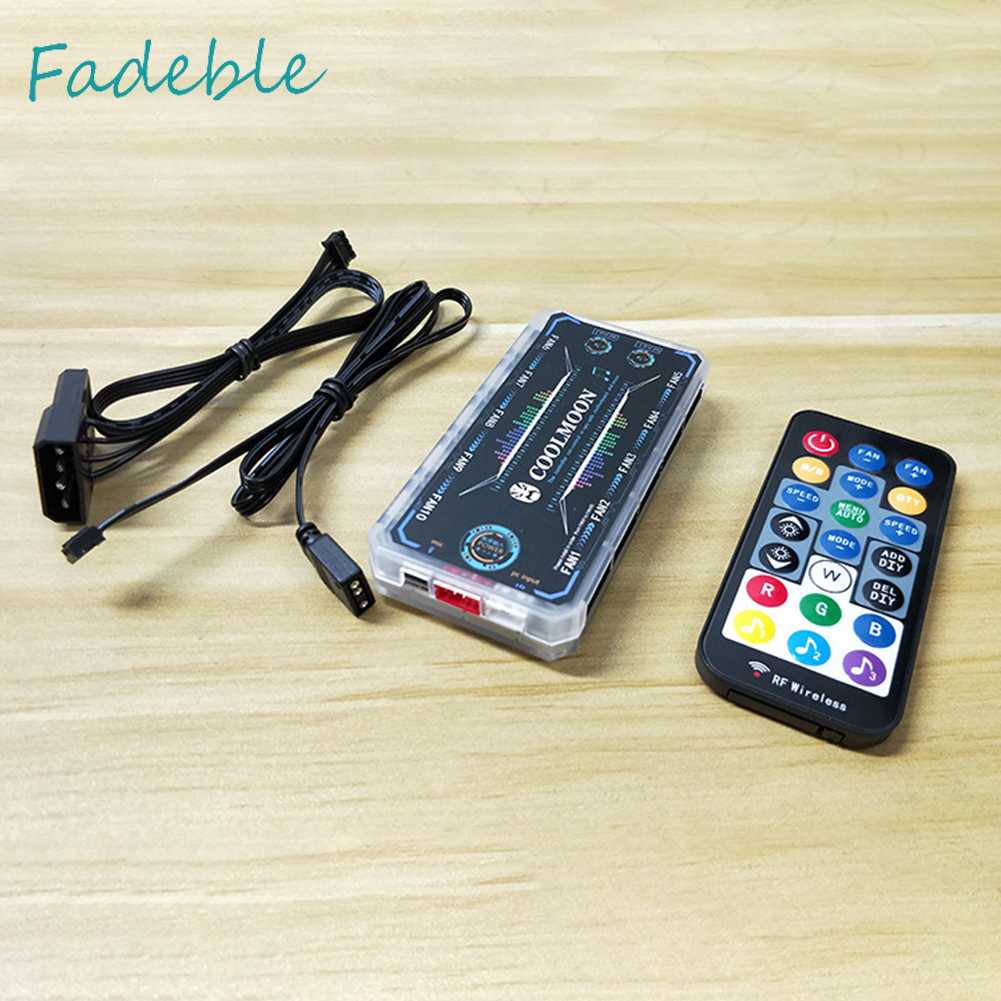 Ốp Bọc Quạt Tản Nhiệt Cho Máy Tính Điều Khiển Từ Xa 12cm RGB