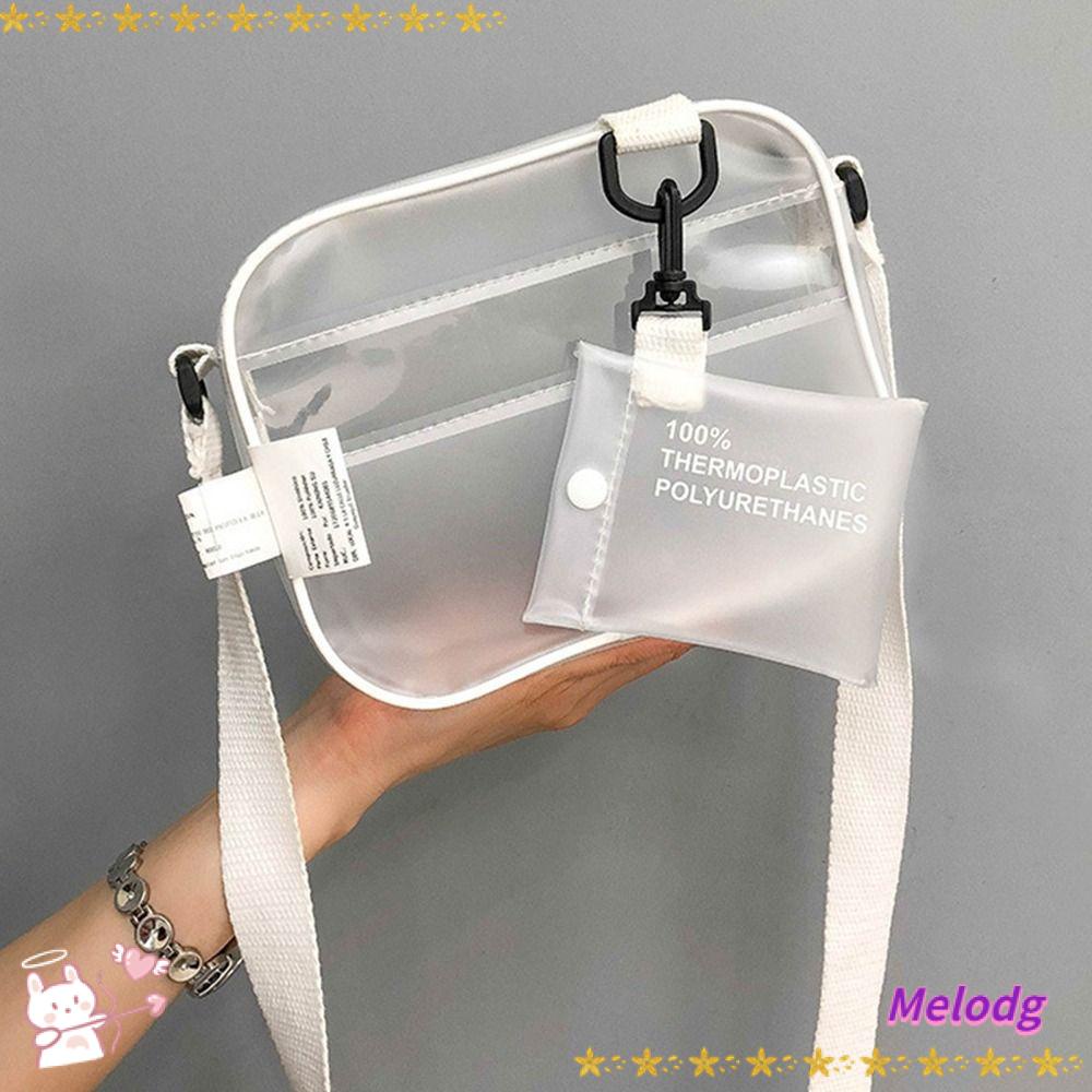 Túi Đeo Chéo Nhỏ Bằng PVC Trong Suốt Cho Nữ