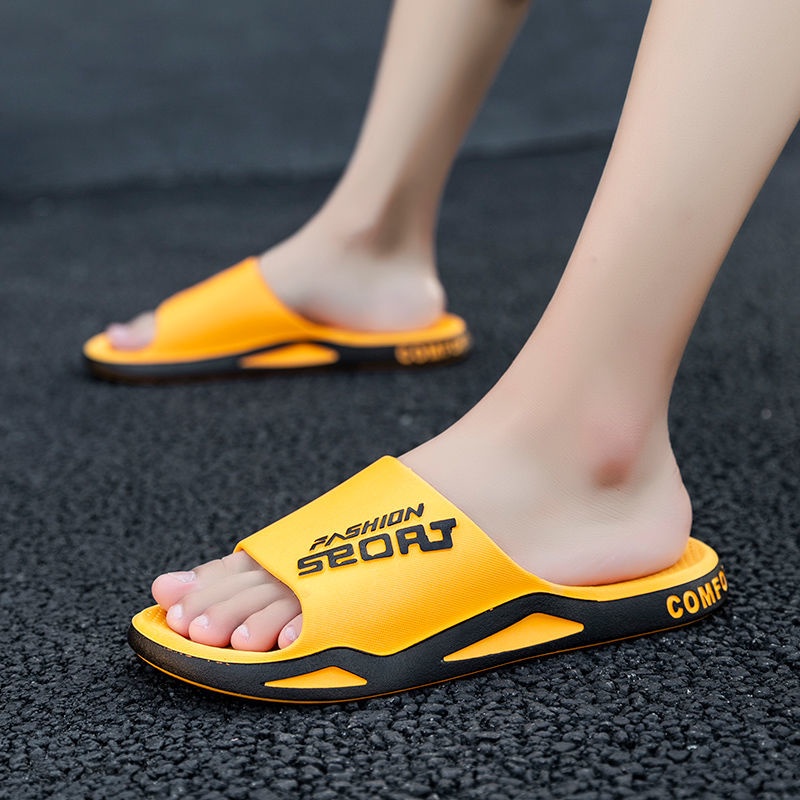 Dép Quai Ngang Đế Dày Chống Trượt Phong Cách Hàn Quốc Thời Trang Mùa Hè Cho Nam Và Nữ