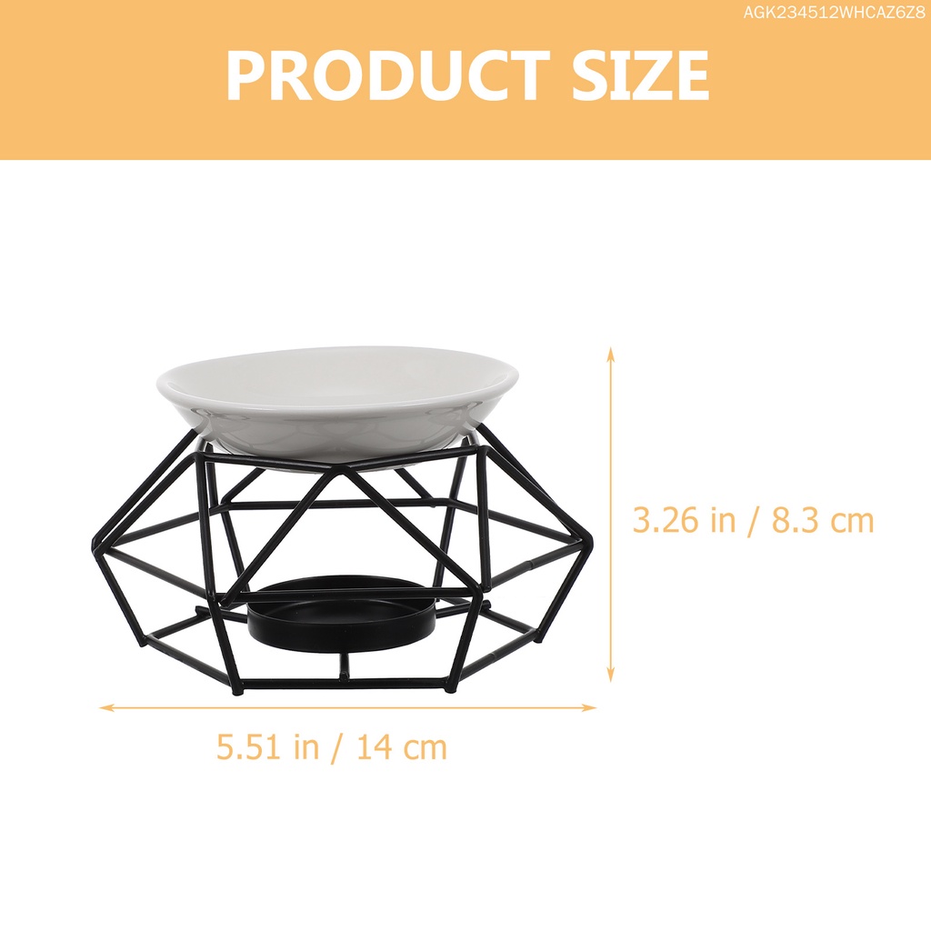 Giá Đỡ Nến Khuếch Tán Tinh Dầu Bằng Gốm Phong Cách Vintage Dành Cho Văn Phòng