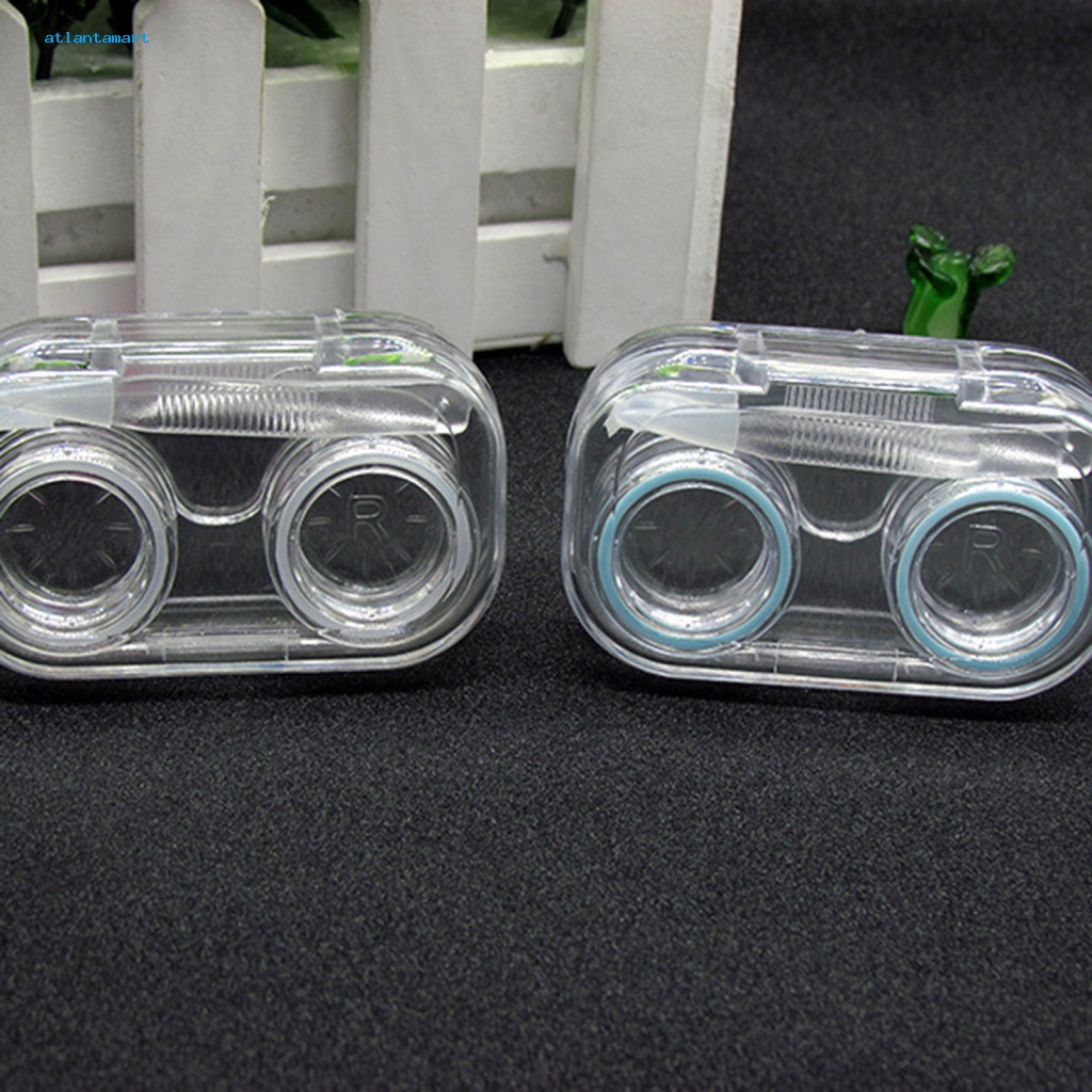 Túi Đựng Đồ Dùng Cao Cấp Tiện Dụng| Hộp Đựng Kính Áp Tròng Trong Suốt Trọng Lượng Nhẹ Kèm Vòng Đệm