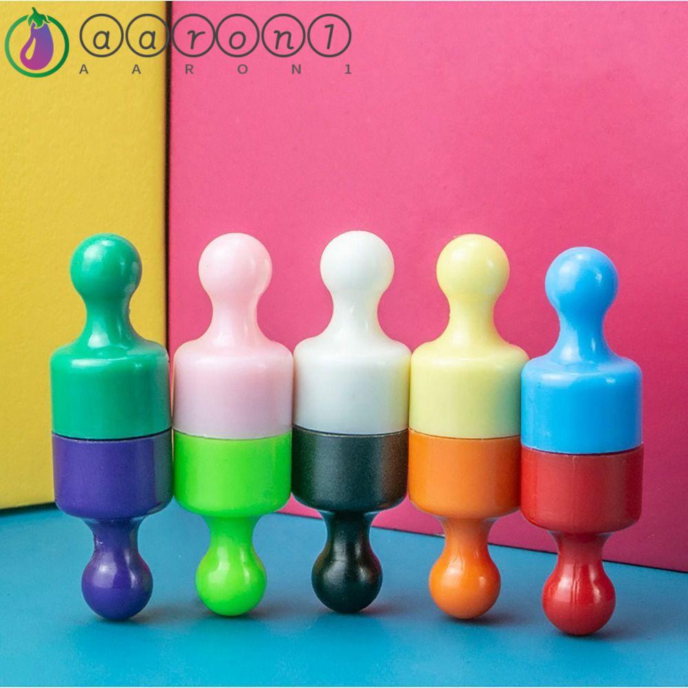 Nhãn Dán Trang Trí Tủ Lạnh Hình Tròn Nhỏ Gọn 10 Màu AARON1