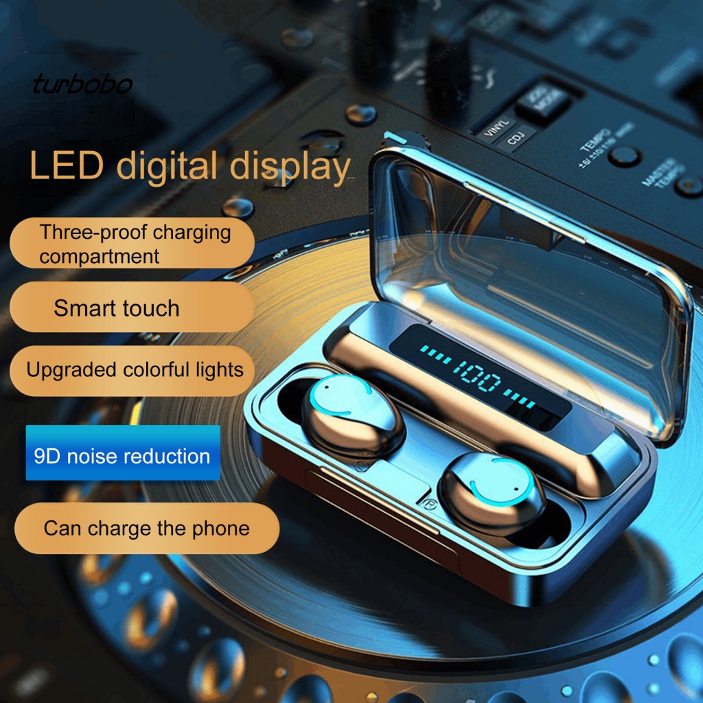 Tai Nghe Nhét Tai Không Dây Bluetooth 5.0 ABS IPX7 Chống Nước F9-9