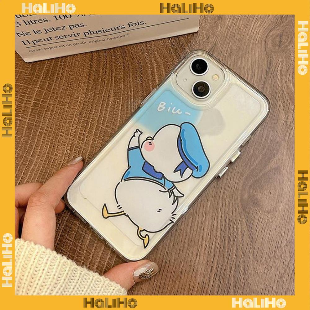 Ốp lưng iPhone 11 Ốp lưng iPhone Clear Big Hole Space Case TPU Soft Case Bảo vệ chống sốc Camera Vịt màu xanh hồng dễ thương Tương thích với iPhone 14 13 Pro max 12 Pro Max 11 xr xs max 7 8