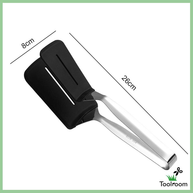 Kẹp Gắp Thịt Làm Bánh Hamburger Bằng Silicone Và Thép Không Gỉ