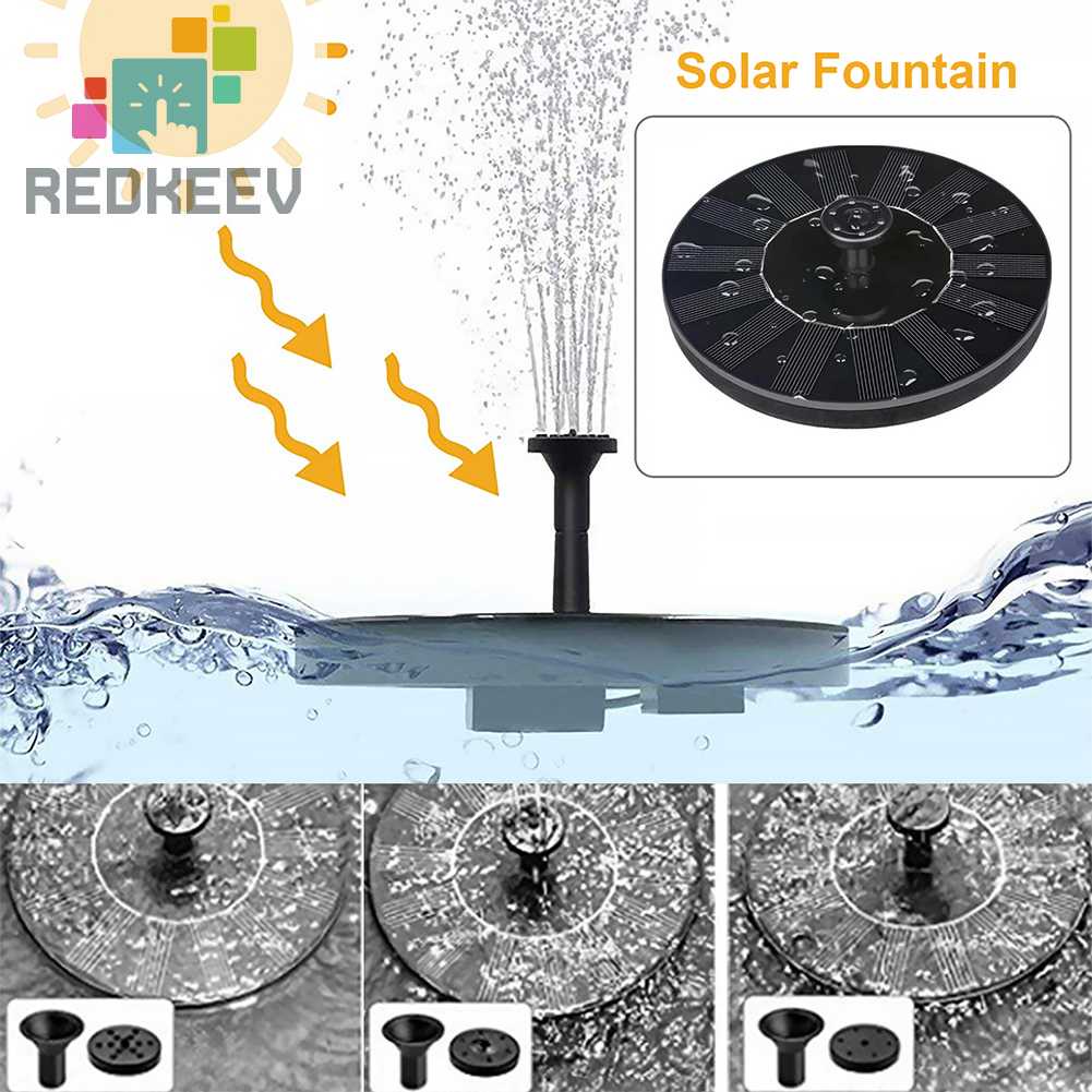 Đài Phun Nước Năng Lượng Mặt Trời 1W Cho Sân Vườn / Ao / Hồ Bơi / Bể Cá