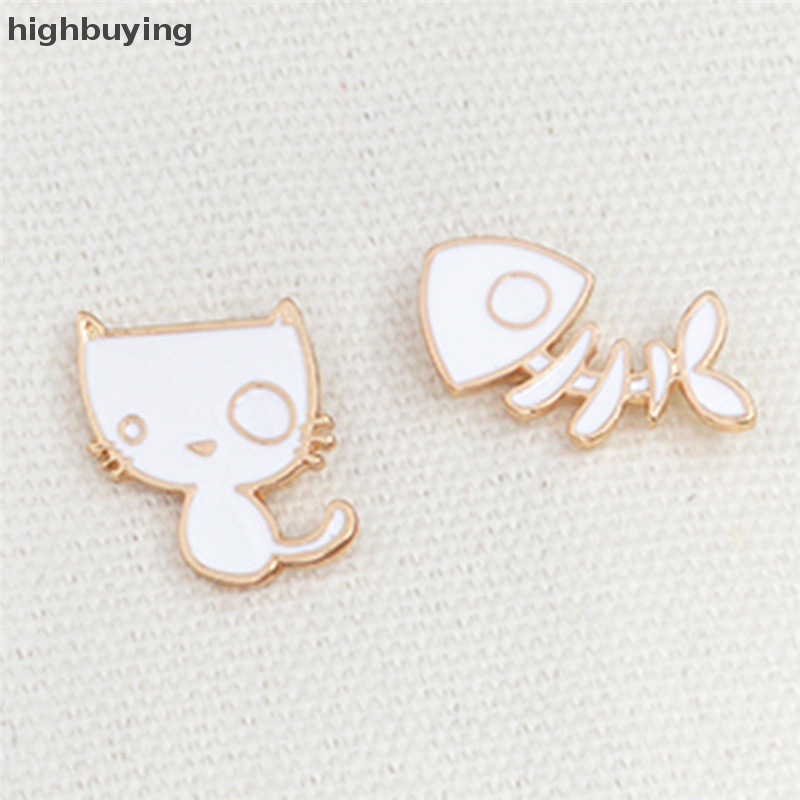 Set 2 Ghim CàI ÁO HìNh Chú MèO Belle Dễ Thương Cho Nam Nữ