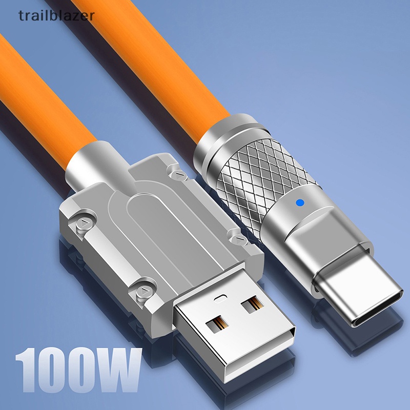 Cáp Sạc Nhanh USB Type C 120W Bằng Silicon Cho Xiaomi Huawei Samsung USB C