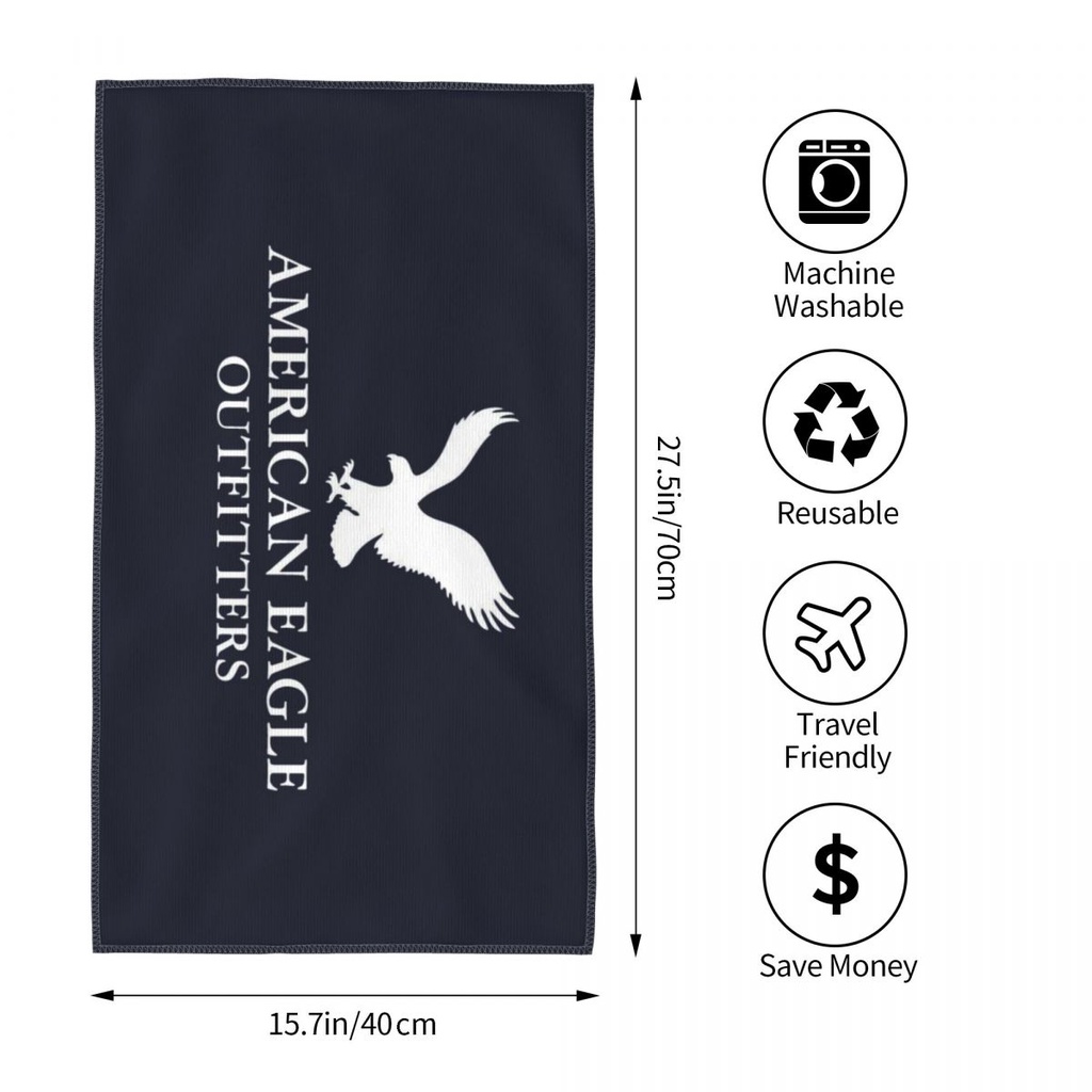 American Eagle Outfitters (2) Khăn thấm hút thân thiện với da Khăn vuông Khăn mặt thể thao ngoài trờ