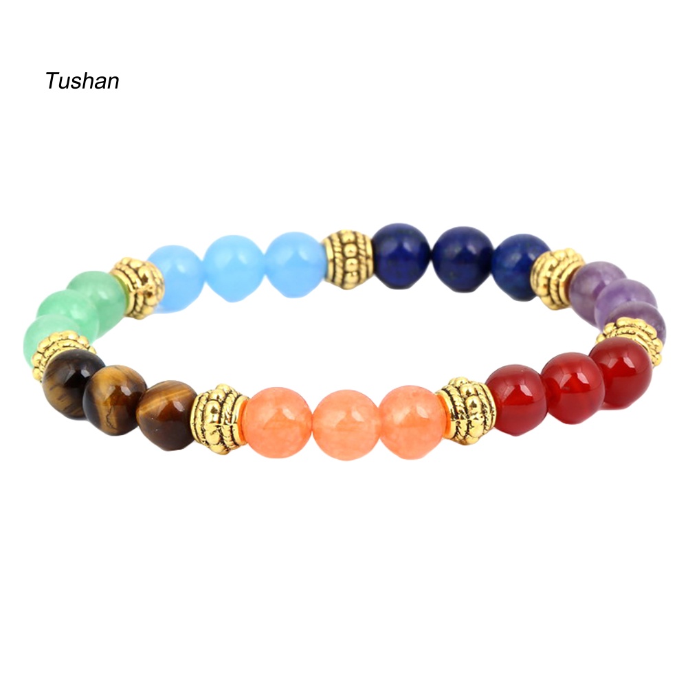 Vòng Tay Chuỗi Hạt Đá Tự Nhiên Nhiều Màu Thời Trang Cho Nam Và Nữ
