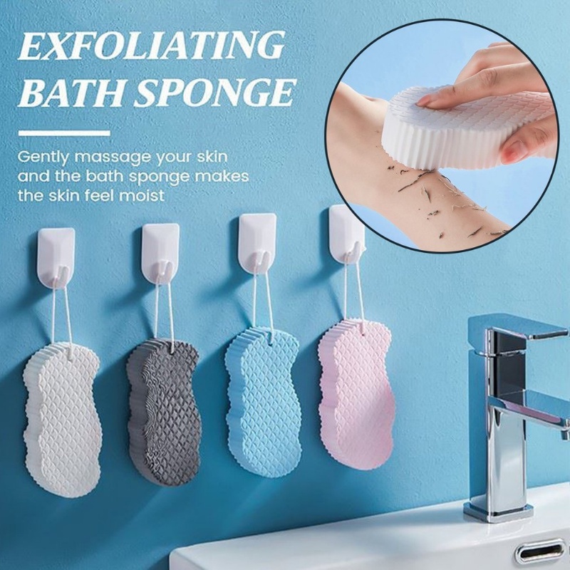 Bông Tắm Bọt Biển Kì Gét Tẩy Da Chết Siêu Sạch Cho Body - Miếng Mút Kỳ Ghét Cho Bé, Cọ Lưng, Kỳ Tay, Cọ Chân Siêu Mền