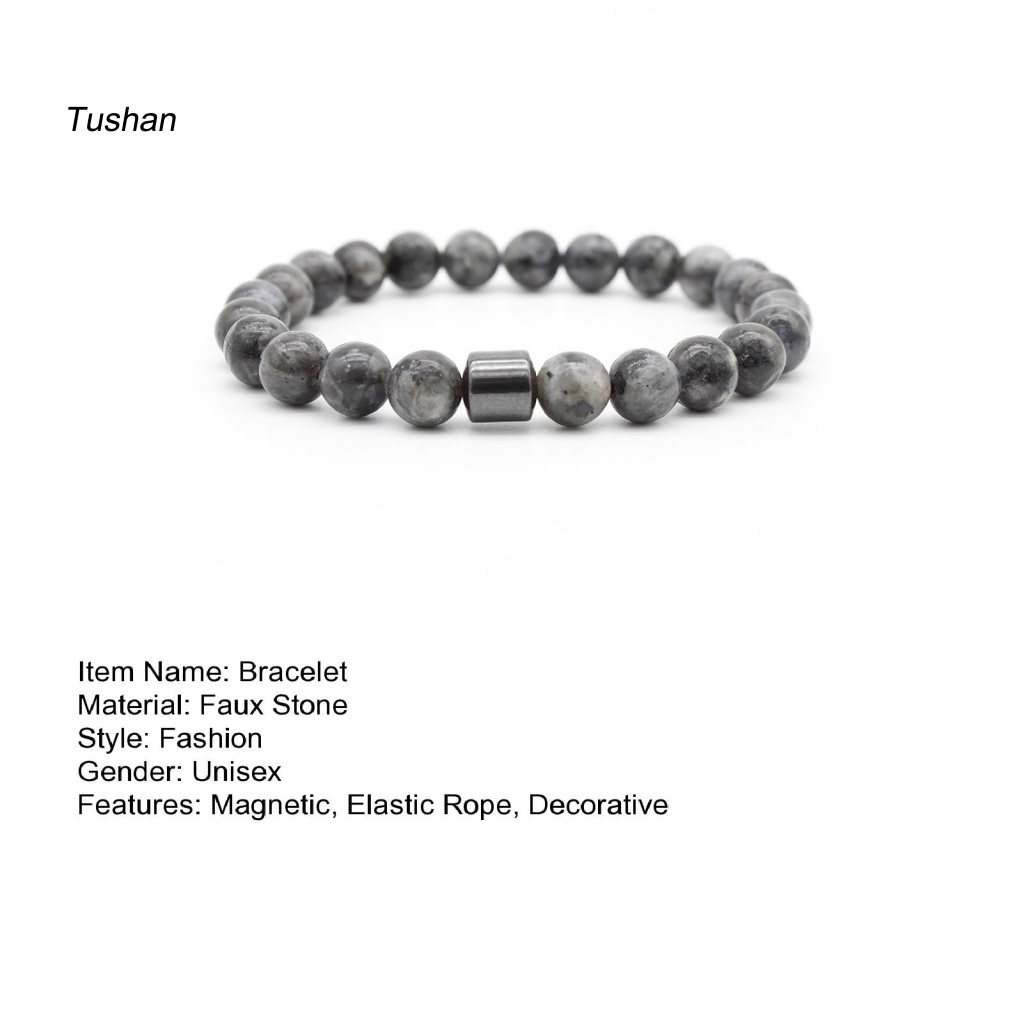 Vòng Tay Chuỗi Hạt Đá Mắt Hổ Tự Nhiên 8mm Co Giãn Dễ Phối Đồ Giảm Căng Thẳng