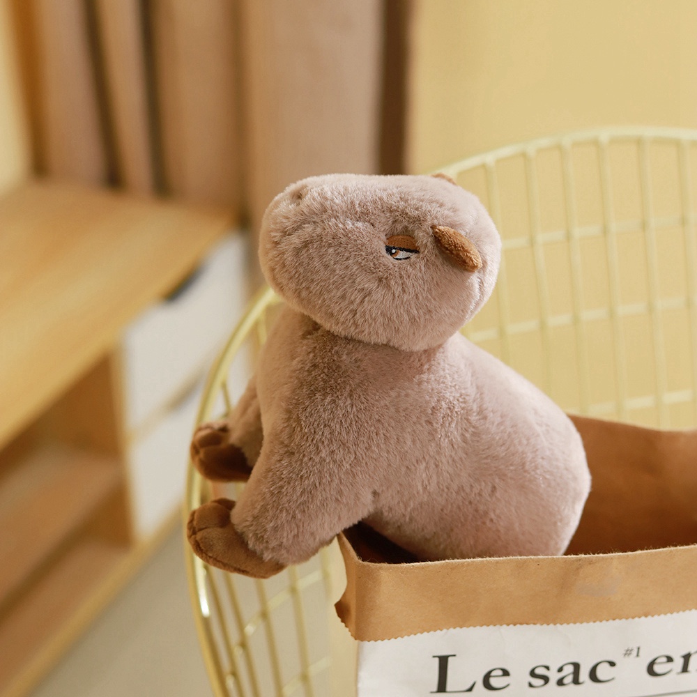 Đồ chơi nhồi bông Capybara 20cm Mềm Mại Đáng Yêu