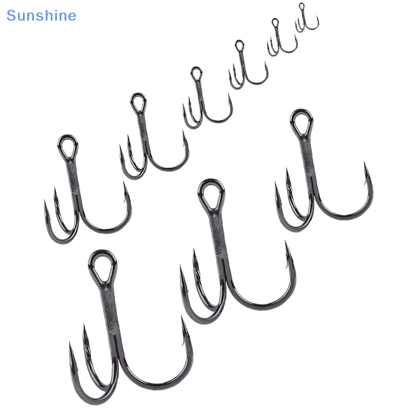 Hộp 50 Lưỡi Câu Cá Bằng Thép Carbon Màu Đen