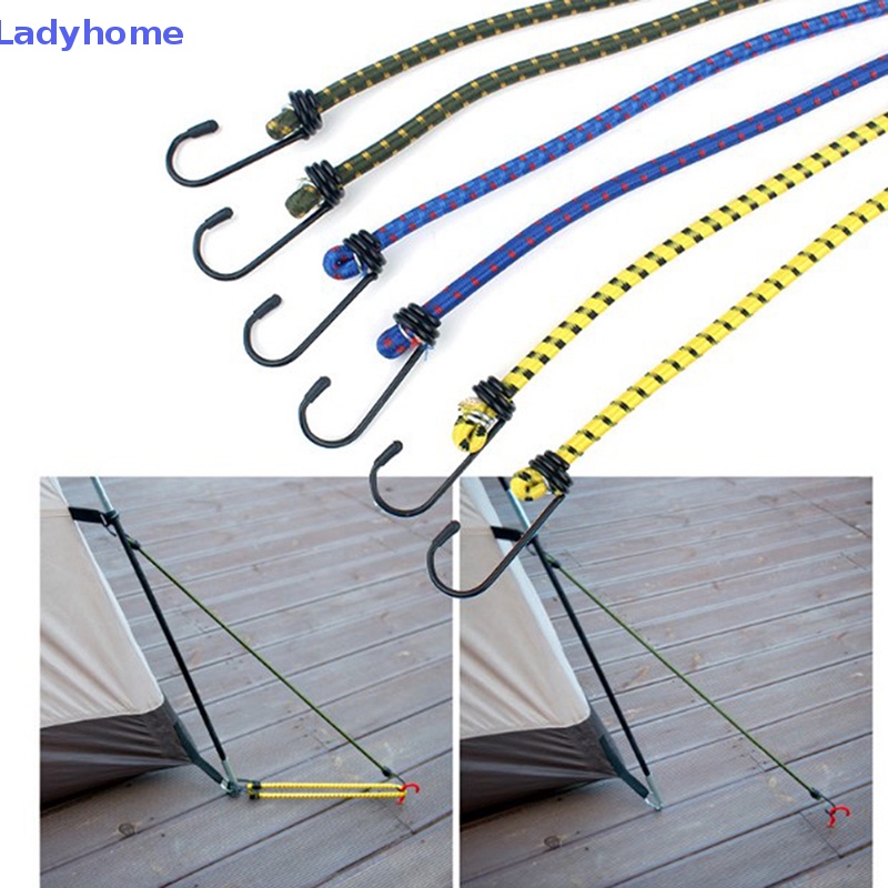 Set 6 Cuộn Dây Bungee Cao Su Đàn Hồi Tốt 30 40 60cm Kèm Móc Tiện Dụng