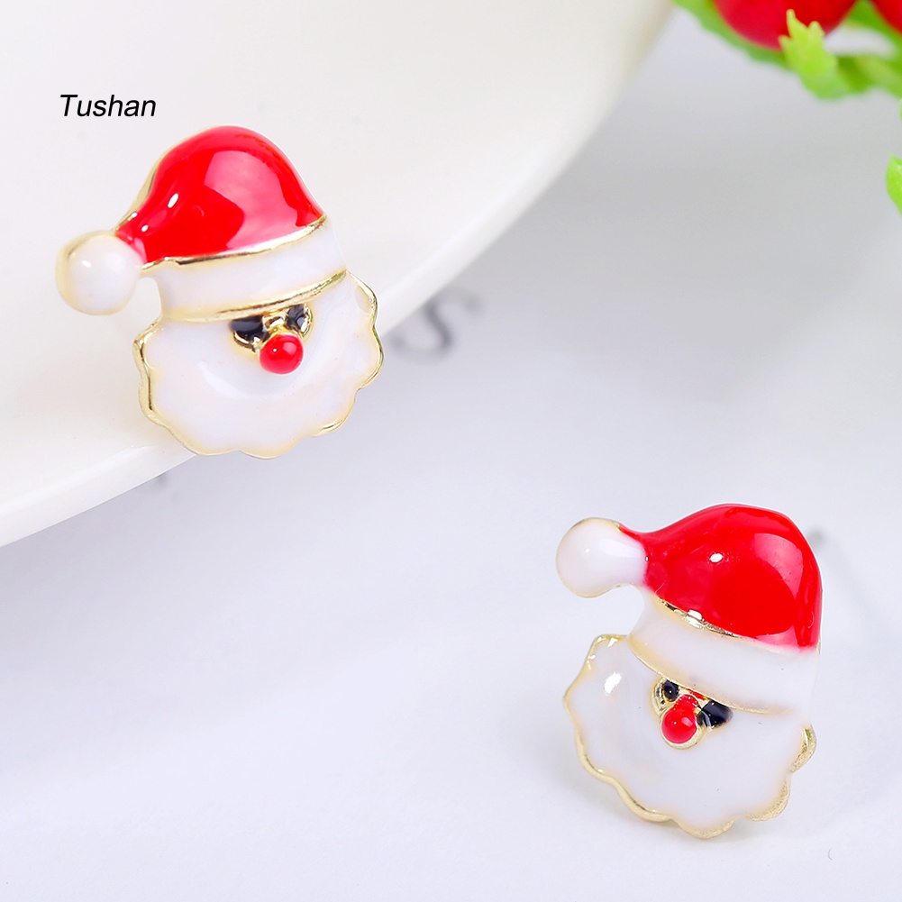 Khuyên Tai Hình Cây Kẹo Giáng Sinh Sáng Tạo Cho Phái Nữ