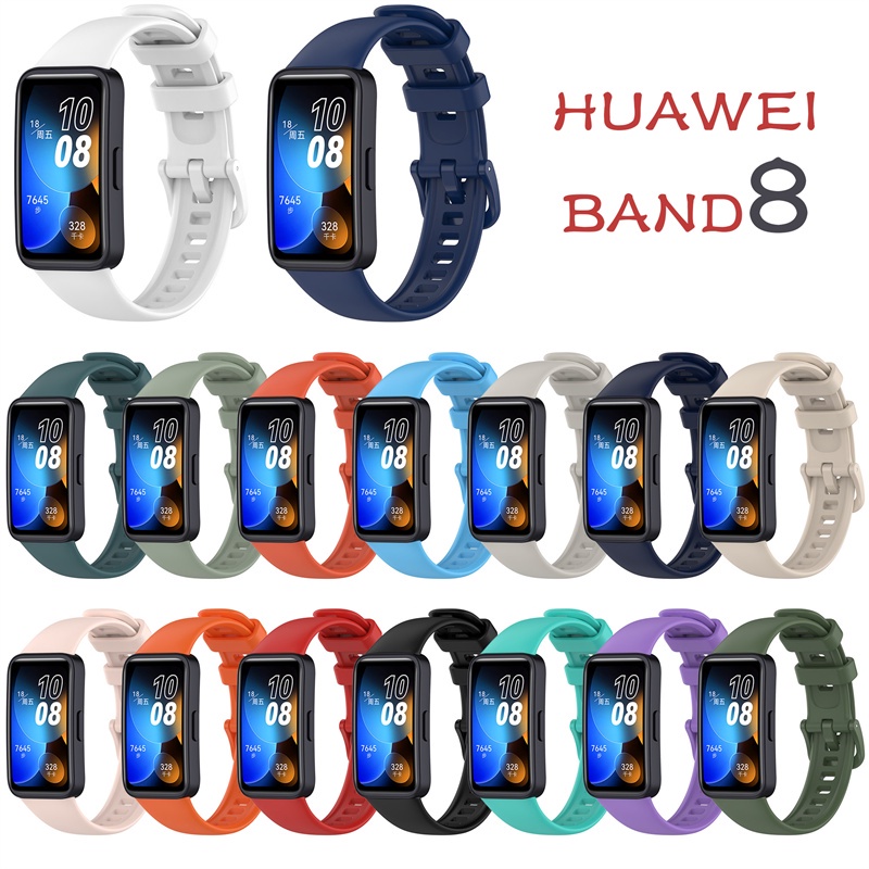 HUAWEI Band 8 Dây Đeo Thay Thế Chất Liệu Silicon Màu Trơn Cho huawei Band8