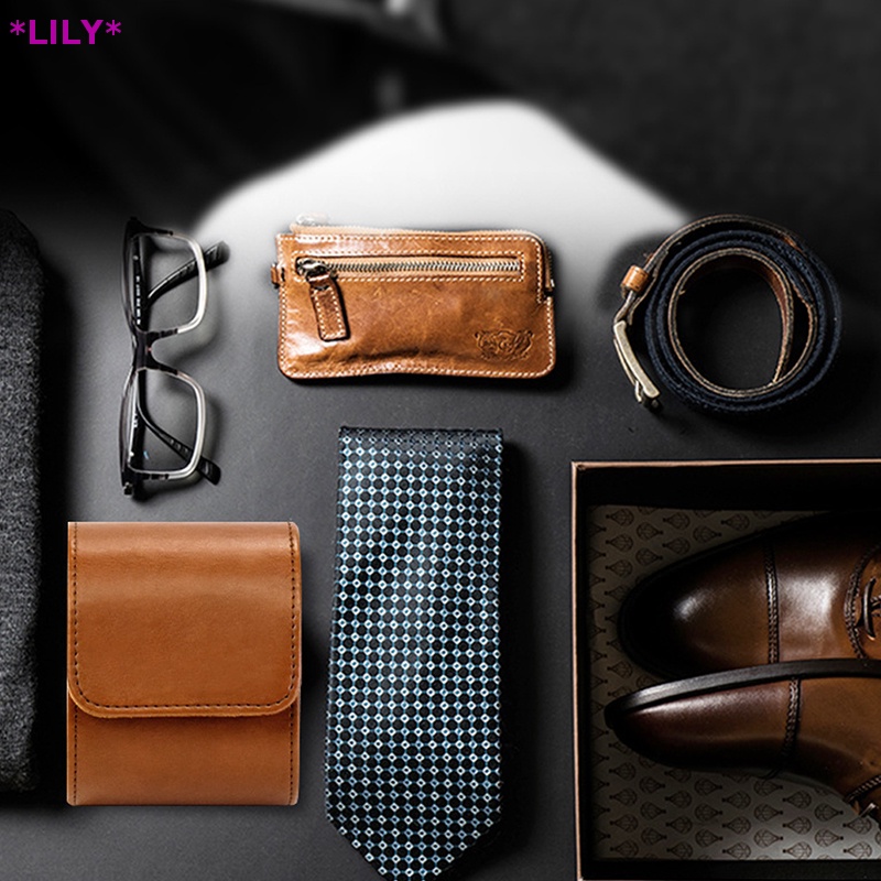 Lily Retro Đồng Hồ Duy Nhất Túi Da Đồng Hồ Hộp Lưu Trữ Du Lịch Di Động Đồng Hồ Trường Hợp Hộp Quà Tặng Lưu Trữ Tổ Chức Và Hiển Thị Hộp Đồng Hồ Trường Hợp Uuu