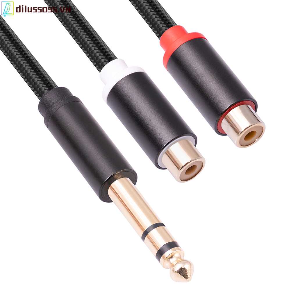Đầu Chuyển Đổi 6.35mm Sang RCA 1 / 4 Inch Chuyên Dụng Cho Studio / Live Performance