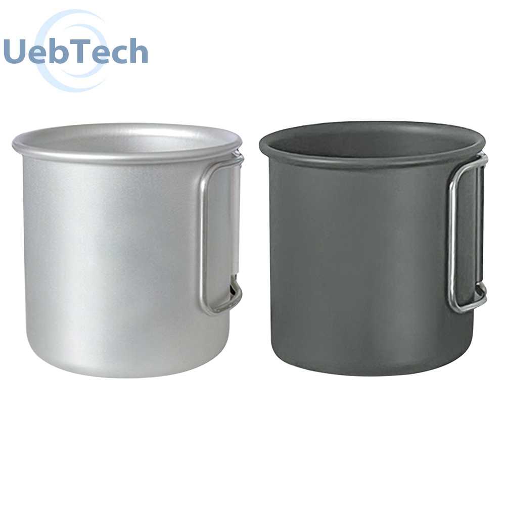 Cốc Uống Trà / Cà Phê Bằng Hợp Kim Nhôm Tiện Dụng Mang Theo Du Lịch Cắm Trại