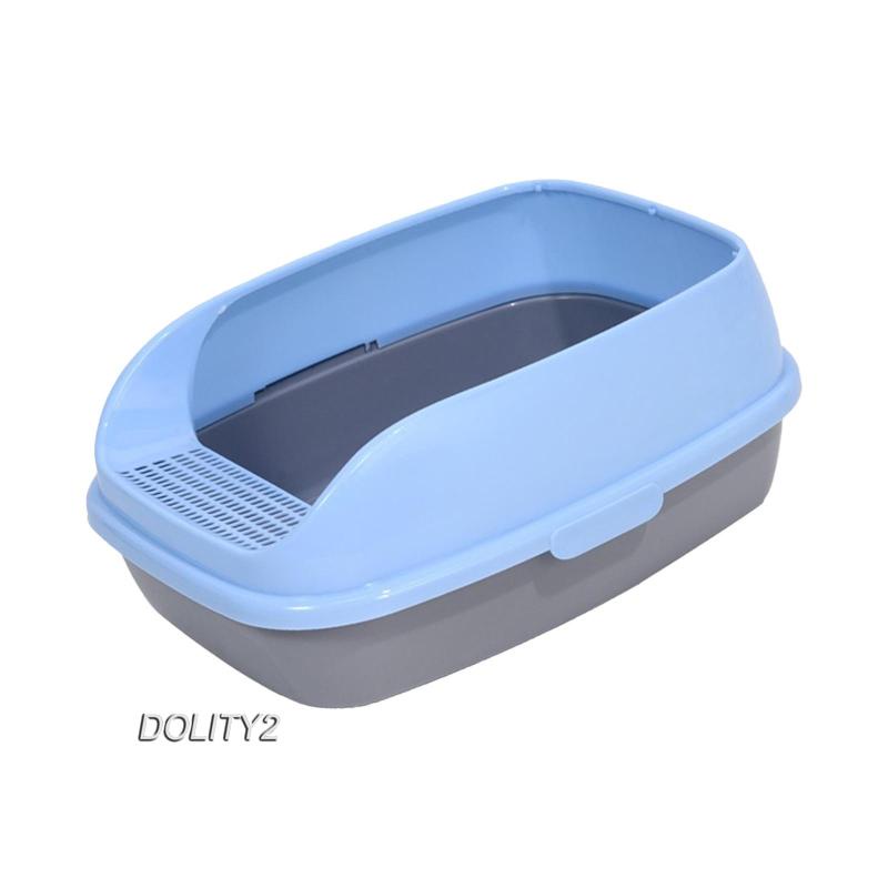 [Dolity2] Hộp Cát Lớn Chống Văng Nước Cho Mèo
