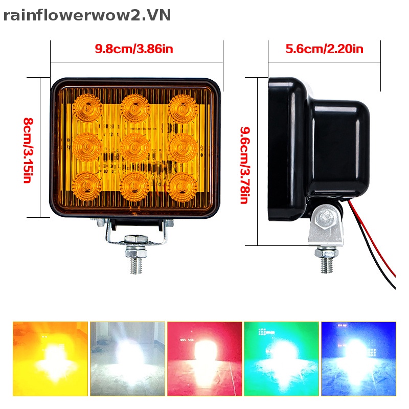 Đèn LED Cảnh Báo DC 12-80V 9SMD Chuyên Dụng Cho Xe Hơi Xe Tải