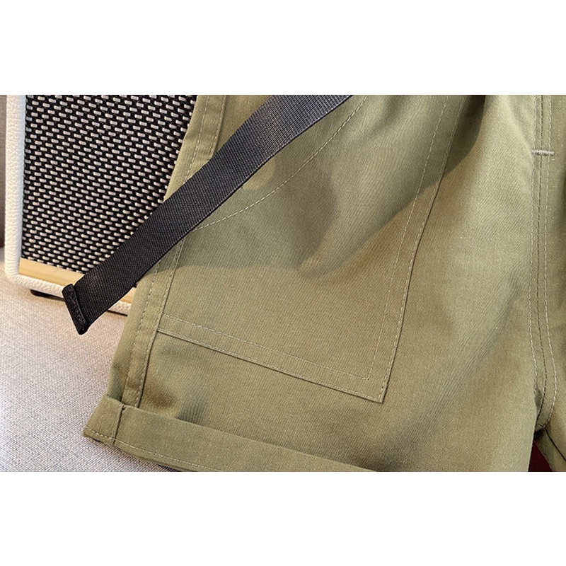 Set Áo Thun Ba Lỗ Sọc Ngang + Quần Short Thời Trang Cho Bé Trai