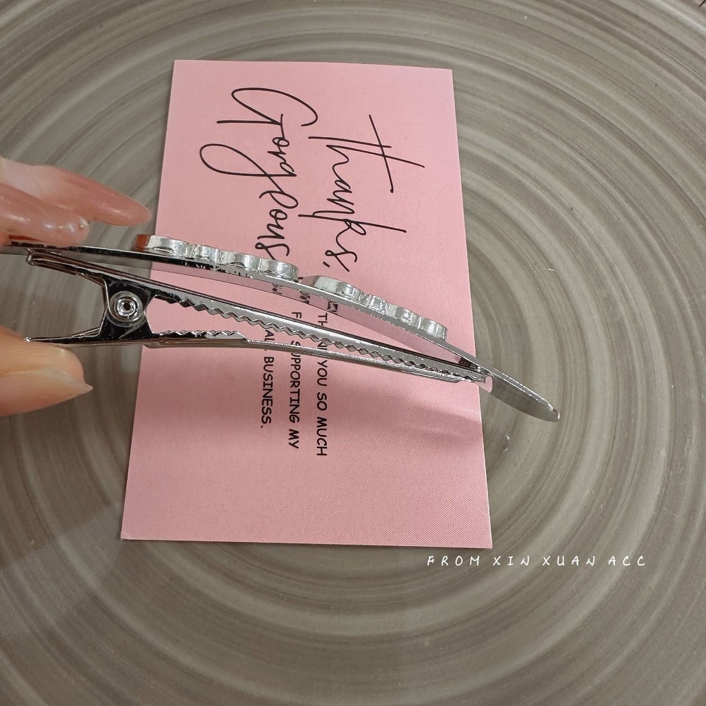 Kẹp Tóc Mỏ Vịt Đính Chữ Thời Trang Cho Nữ