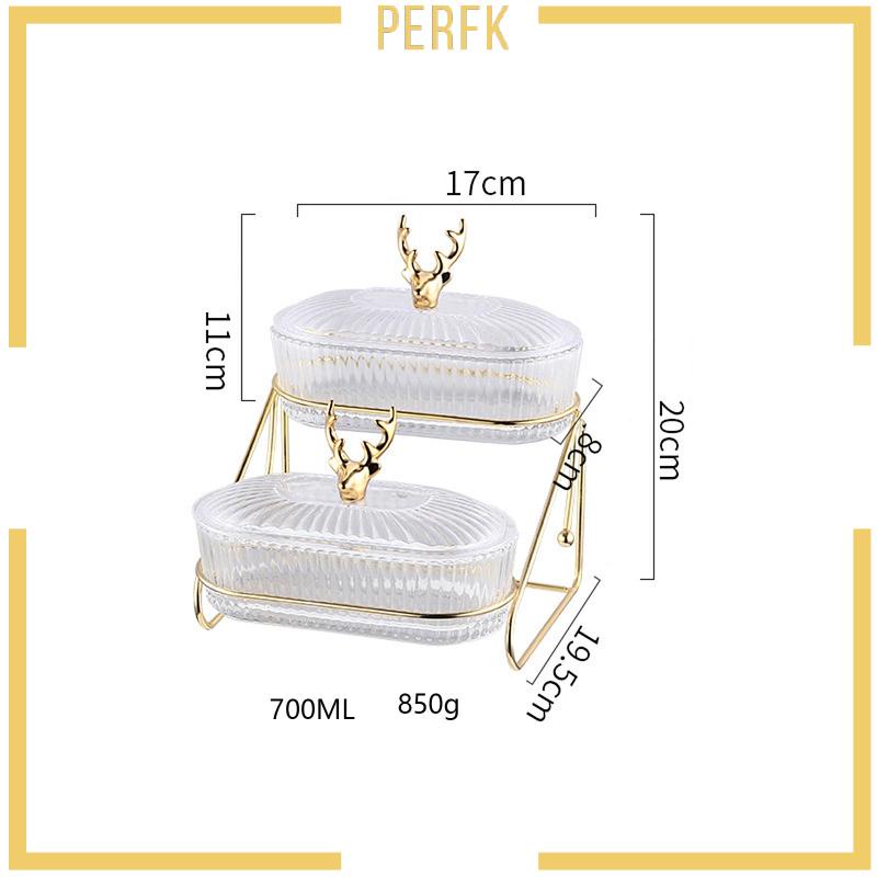 Khay Phục Vụ Trái Cây Khô 2 Tầng Đa Năng