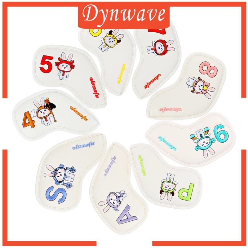 Set 9 Vỏ Bọc Đầu Gậy Đánh Golf Bằng PU Gọn Nhẹ Cho Nam Nữ