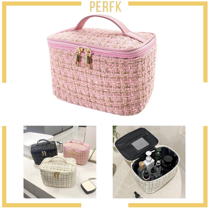 Túi Đựng Đồ Trang Điểm Có Khóa Kéo Tiện Dụng Cho Nữ