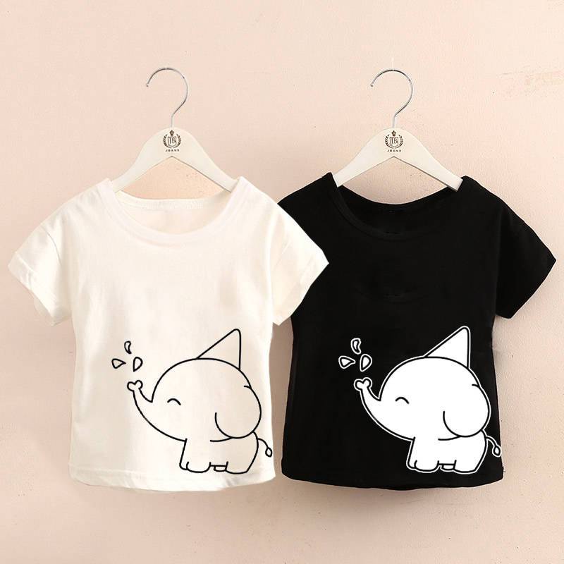 Áo Thun Cotton Trơn Tay Ngắn Phong Cách Thời Trang Mùa Hè Mới 2022 Cho Bé Gái