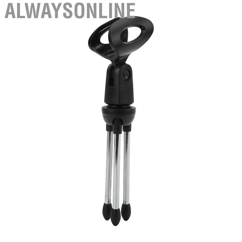 Alwaysonline Desktop Microphone Mic Stand Holder Bracket Adjustable Table with  for Conference Live Broadcast