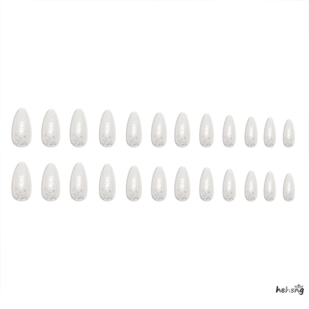 Bộ Móng Tay Giả Đính Ngọc Trai Chống Trầy Xước Tiện Dụng Cho Nữ