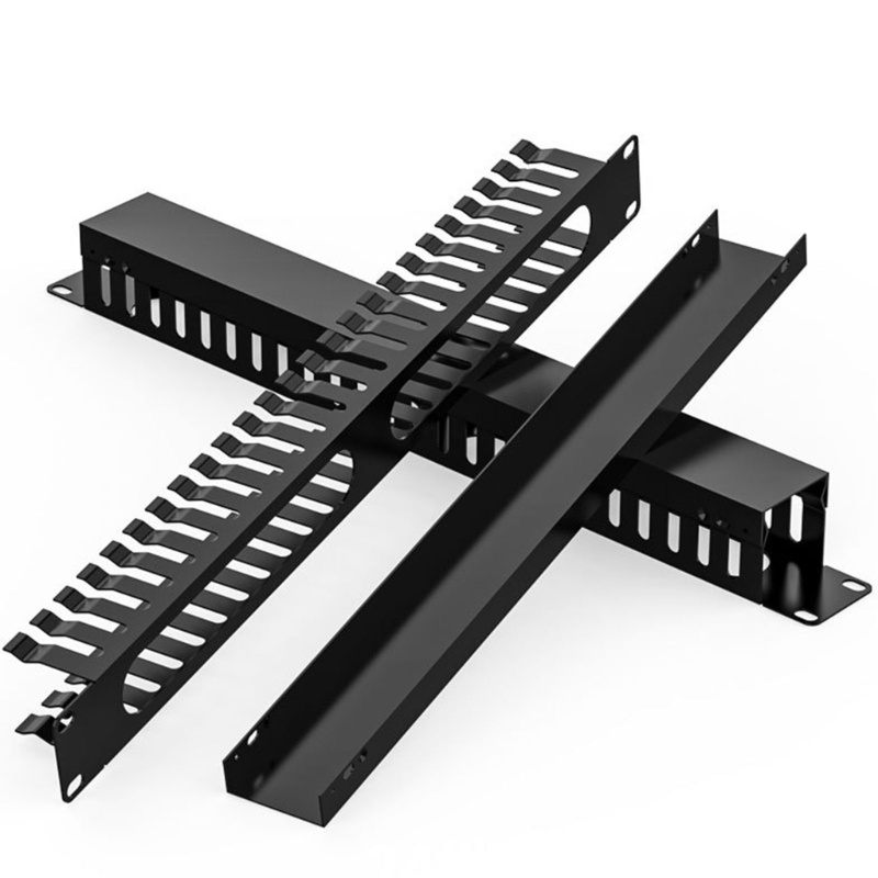 [3C] Giá Đỡ 19 Inch Với 24 Cổng CAT6 Pass Stone Jacks Để Quản Lý Cáp