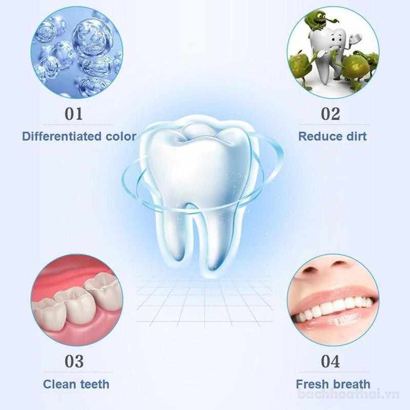 Bộ bột tẩy trắng răng thảo dược thơm miệng Green Herb Herbal Clove Toothpaste