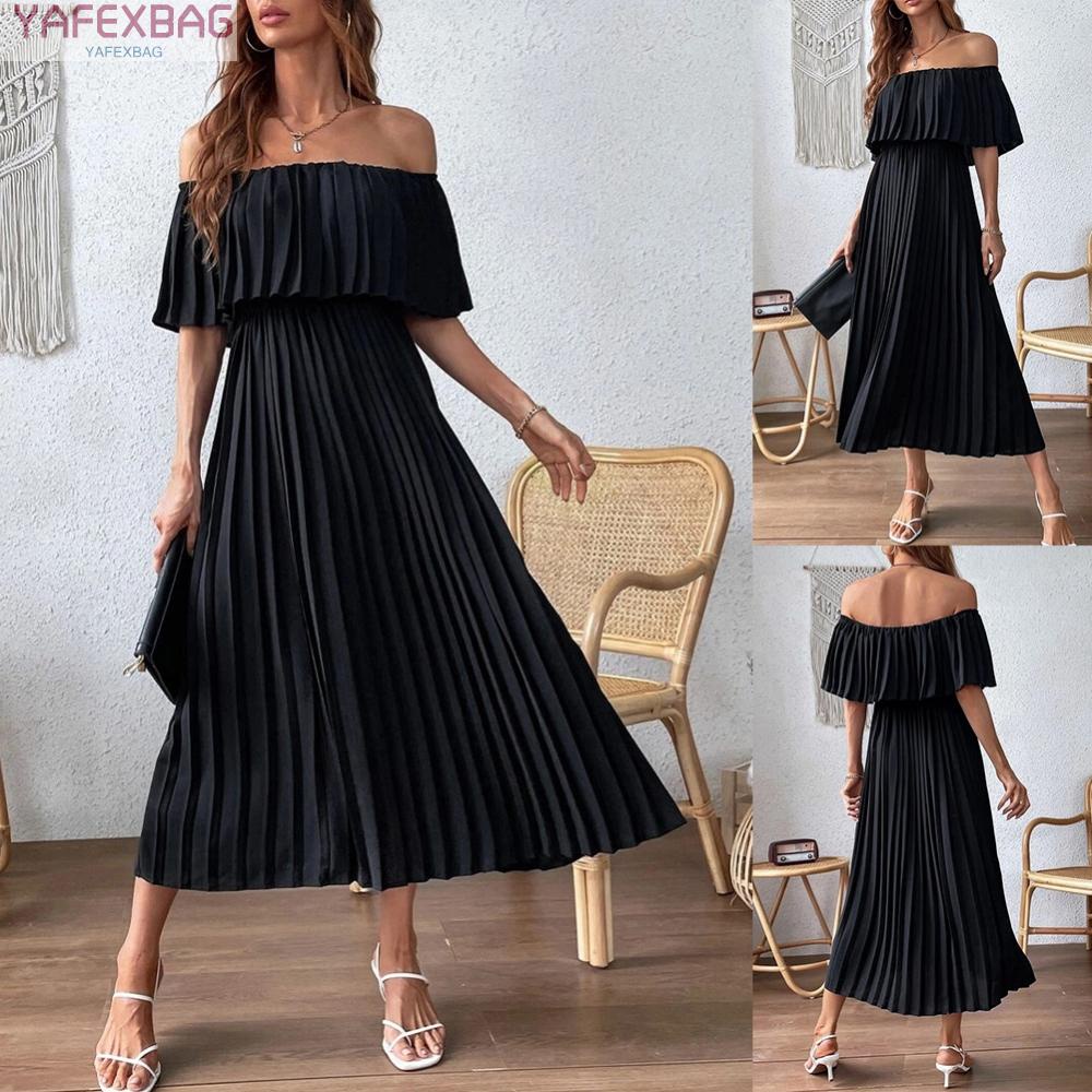 Đầm Trễ Vai Thiết Kế Thanh Lịch Cho Phái Nữ