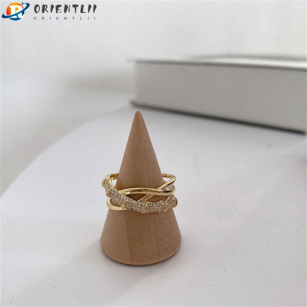 Nhẫn Cưới Dạng Mở Sáng Tạo Có Thể Điều Chỉnh Cho Nữ