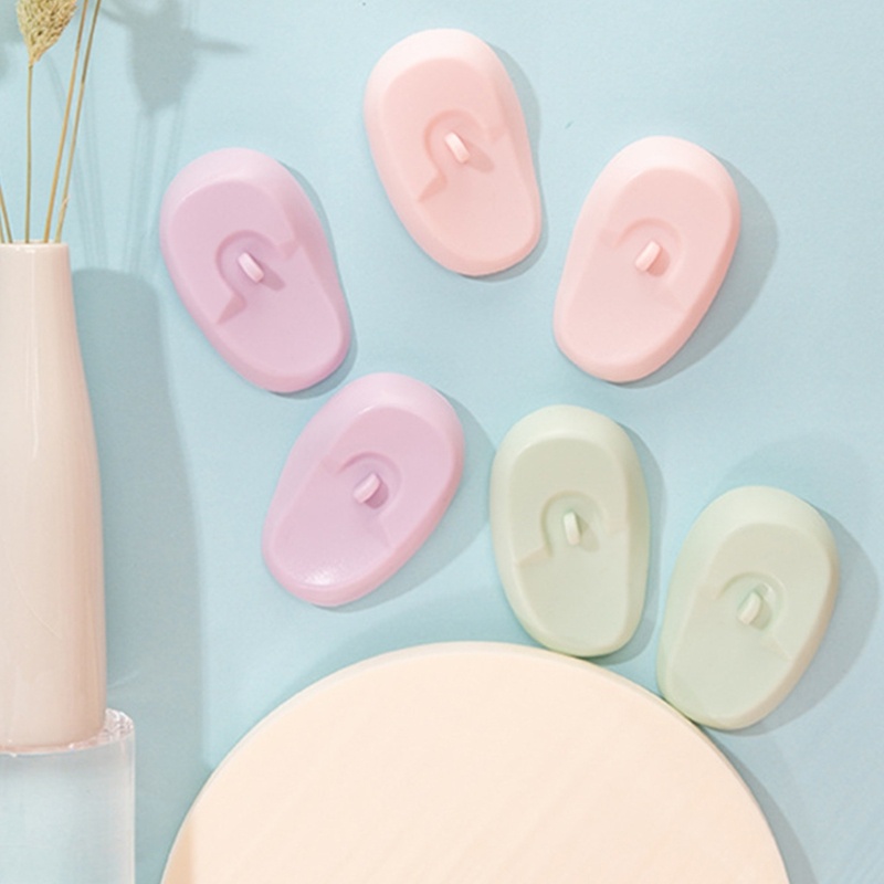 Set 2 Vỏ Bọc Tai Bằng Silicon Bảo Vệ Màu Nhuộm Tóc Thông Dụng Cho Salon